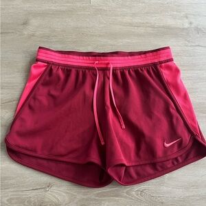 Nike Women's Burgundy Dri Fit Athletic Shorts SZ M